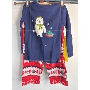 Cat & Jack Winter‎ Holiday Theme Sleepwear 2 piece Set Unisex 4T NWT